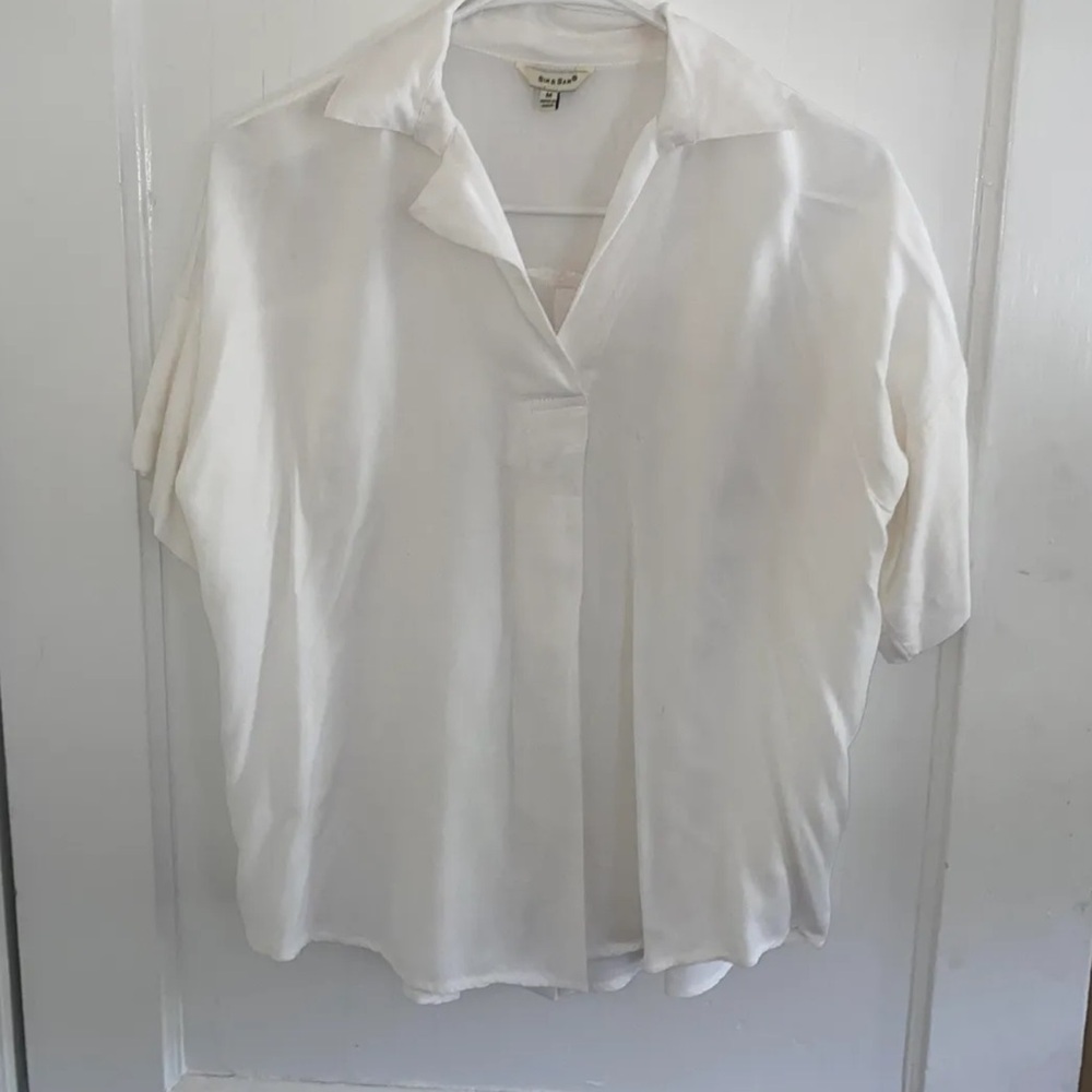 Sim & Sam cream shirt 3/4 sleeves
